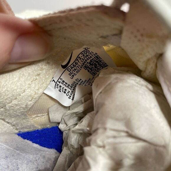 NEW Nike x Tom Sachs Nikecraft General Purpose Sneakers Shoes 7 Beige White Blue - Picture 9 of 10